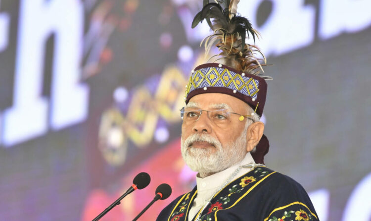 ഷില്ലോങ്ങിൽ നടന്ന നോർത്ത് ഈസ്റ്റേൺ കൗൺസിൽ യോഗത്തിന്റെ സുവർണ ജൂബിലി ആഘോഷത്തിൽ പ്രധാനമന്ത്രി പ്രസംഗിക്കുന്നു.