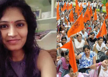 മെഡിക്കല് കോളജ് വിദ്യാര്ത്ഥിനി പ്രീതിയുടെ മരണത്തില് പ്രതിഷേധിച്ച് വാറംഗലില് എബിവിപി പ്രവര്ത്തകരുടെ പ്രതിഷേധം