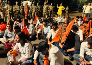 ബാലസോറിലെ വിദ്യാർത്ഥിനിയുടെ മരണത്തിന് കാരണക്കാരായ യഥാർത്ഥ പ്രതികളെ അറസ്റ്റ് ചെയ്യണമെന്നും നിരപരാധികളായ എബിവിപി പ്രവർത്തകരെ വിട്ടയക്കണമെന്നും ആവശ്യപ്പെട്ട് ദൽഹിയിൽ എബിവിപി നടത്തിയ പ്രതിഷേധം
